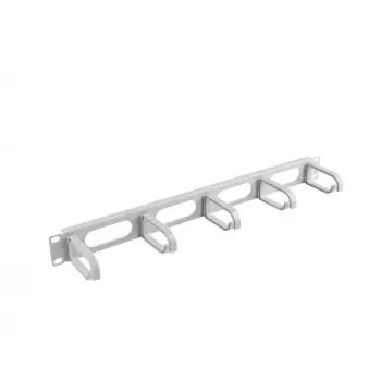 Rack-Kabelführungspanel LANBERG AK-1205-S, 1U Metall, 19 Zoll (48,3 cm), Tiefe 80 mm, grau
