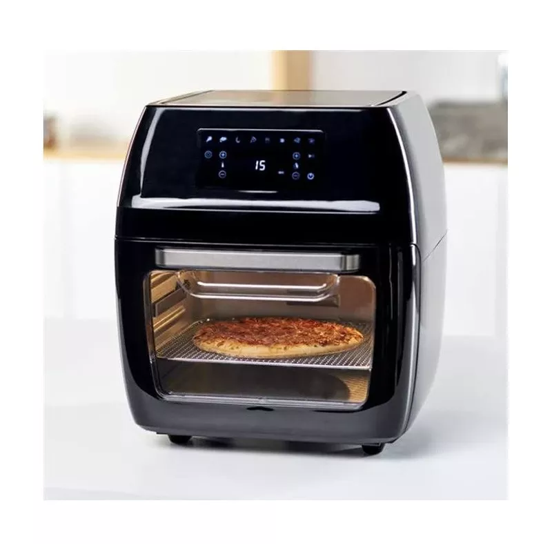 Heißluftfritteuse Black & Decker BXAFO1200E — 12 L, 1700 W, Touch-Bedienung, 40–200°C, Drehspieß, Backen & Frittieren