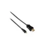 Hama HDMI 0,5 m HDMI-Kabel HDMI Typ A (Standard) HDMI Typ D (Micro) Schwarz