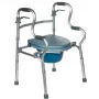 Rehabilitations-Gehtrainer REHA FUND RF-133 3in1, Aluminium/Stahl-Rahmen, verstellbare Höhe 81–99 cm, 2 Räder, Sitz, max. Belastung 100 kg