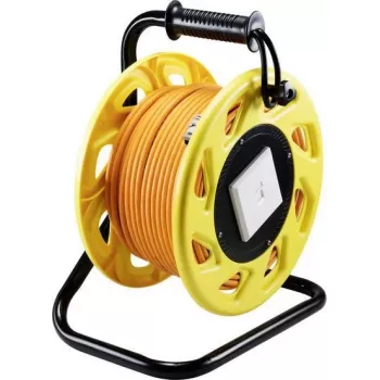 SpeaKa Professional RJ45-Verlängerungskabel [1x RJ45-Stecker - 1x RJ45-Buchse] Orange Rund 50,00 m (SP-8905332)