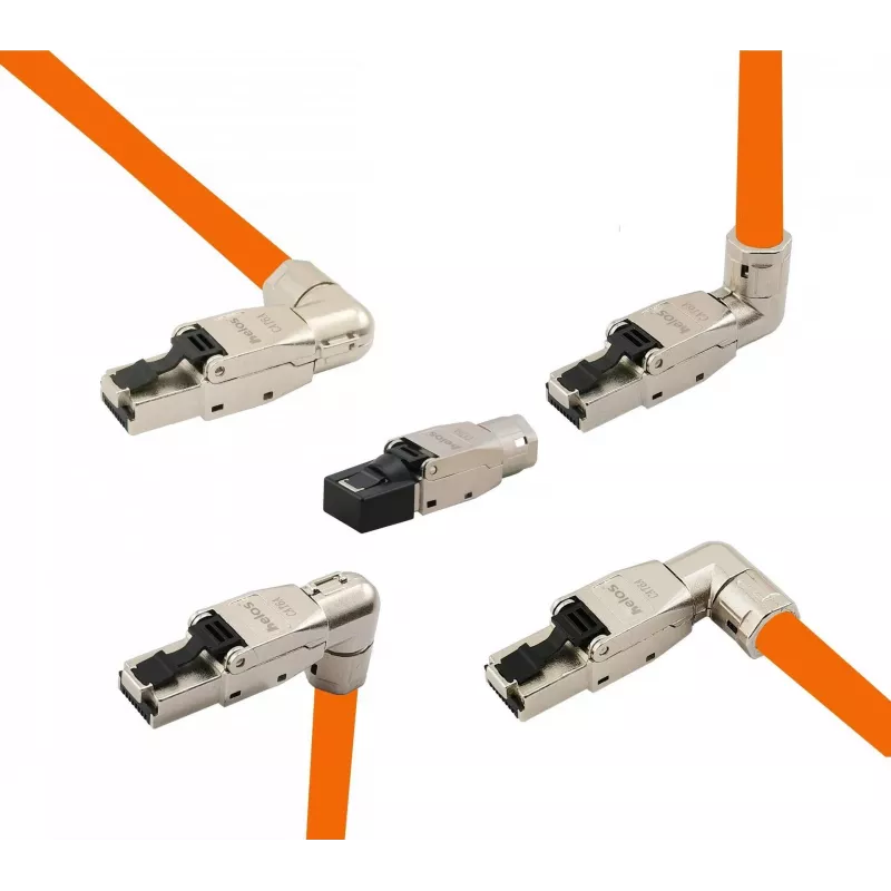 helos Cat 6A RJ45-Stecker 263836 – Erstklassig, feldkonfigurierbar, 5 Varianten