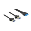 USB-Kabel DeLOCK 85244 0,8 m Schwarz