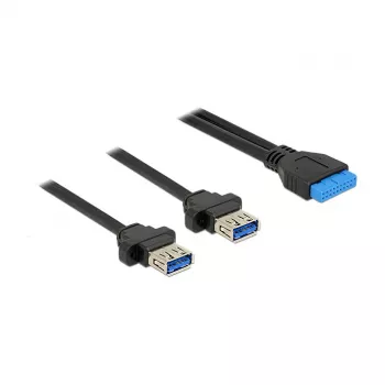 USB-Kabel DeLOCK 85244 0,8 m Schwarz