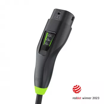 Grün Cell Habu EVGC01 Mobiles EV-Ladegerät für Elektrofahrzeuge 11 kW 7 m Typ 2 CEE Wallbox Schwarz