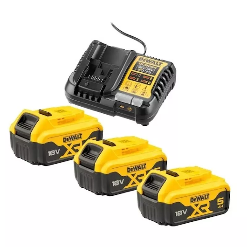 Akku- und Ladegerät-Set DeWALT DCB1104P3-QW Lithium-Ion 5 Ah