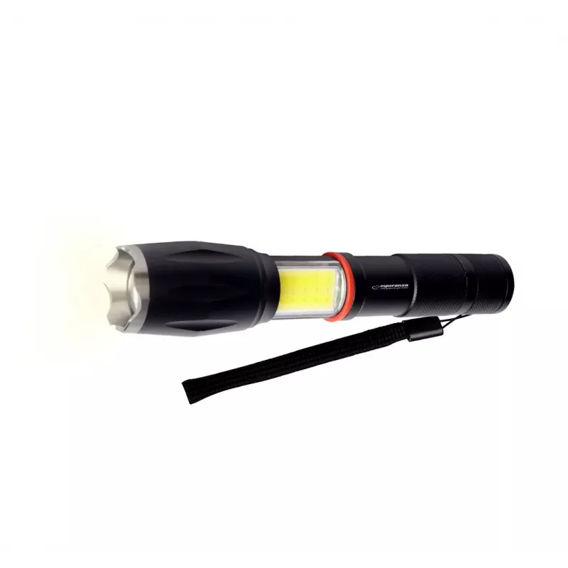 Esperanza Dione Schwarze Handtaschenlampe LED