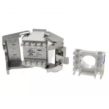 Alantec MB004-1 RJ45 werkzeugloses STP Cat.6 PoE+ Keystone-Modul ALANTEC Plus - Verbesserte Übertragungsleistung