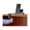 Multimediaständer ERGOTRON WorkFit-S Single HD mit Arbeitsfläche+ — Schwarz, Höhenverstellung 58 cm, maximale Belastung 13,2 kg, für Bildschirme bis 30 Zoll