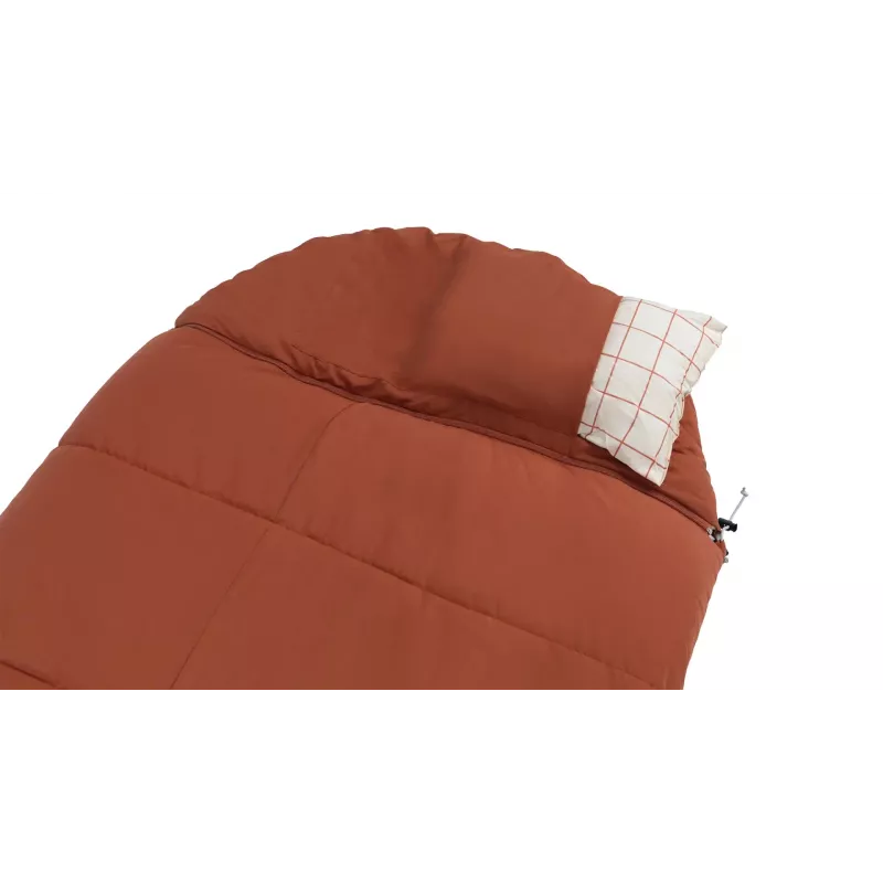 Schlafsack Outwell 230501 — für Erwachsene, halbrechteckig, Polyester, 2350×900 mm, für Benutzer bis 200 cm, rot