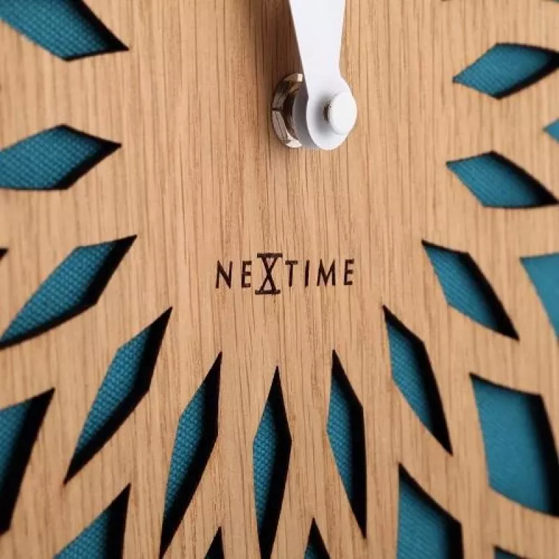 NeXtime Uhr 3149tq Sun Large, Ø50 cm, Wand, Türkis