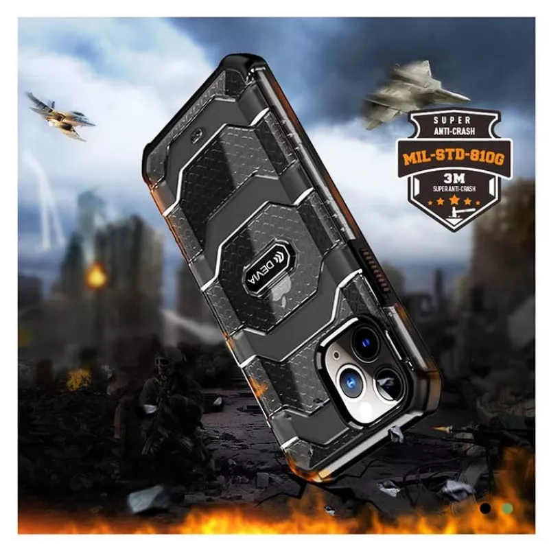 Schutzstoßfestes Case Devia Vanguard für iPhone 12 Pro Max, grün