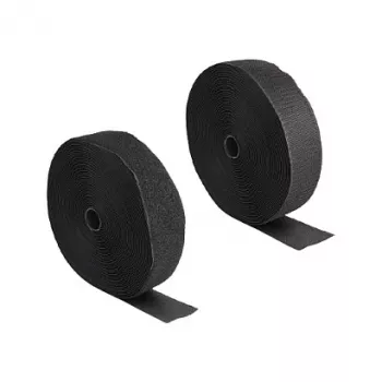 DeLOCK Klettband Heavy-Duty 15 m x 50 mm schwarz