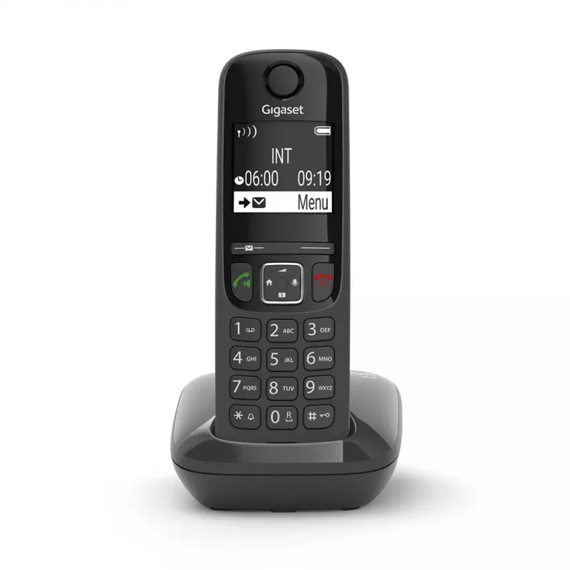Analog-/DECT-Telefon Gigaset AS690 Anruferkennung Kabelloser Handapparat Schwarz