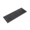 Kabelgebundene Full-Size-Tastatur NATEC Moray ES mit USB, Spanisch QWERTY, 105 Tasten, ID-Kartenleser, 1,5 m Kabel, Schwarz