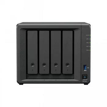 NAS-Desktop SYNOLOGY DP340 mit R1600 CPU, 16 GB RAM, 32 TB HDD, 4 Einschübe, RAID-Unterstützung, Schwarz