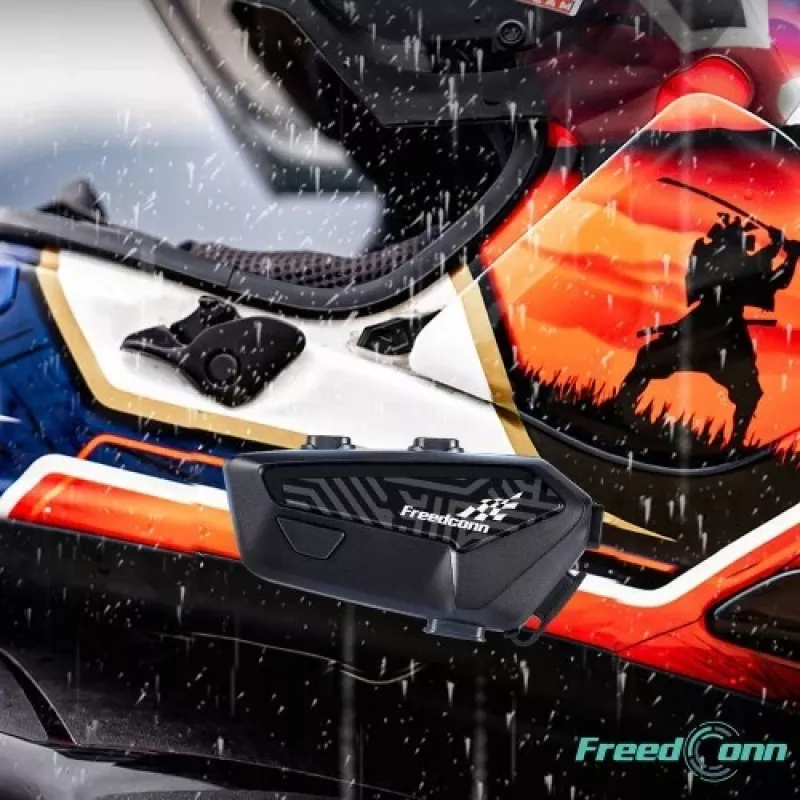 FreedConn F1 Plus V2 EU BT 5.4+EDR Motorrad-Kommunikationssystem, Reichweite bis 500 m, SPRICHT POLNISCH