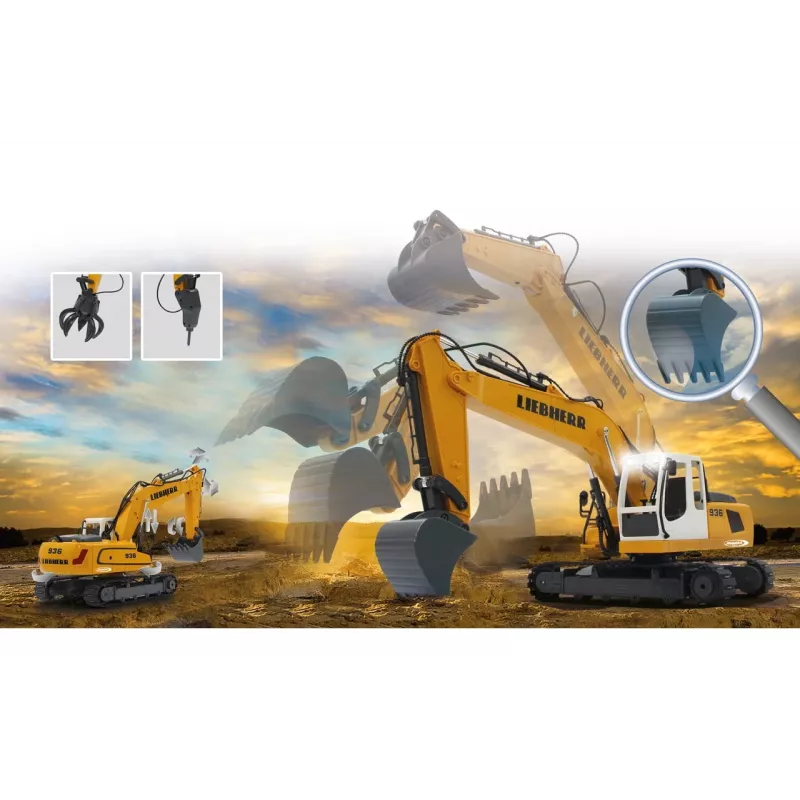 JAMARA Liebherr R936, Bagger, 1:20, 8 Jahre, 1,22 kg