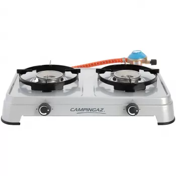 Gaskocher Camping Cook CV (Grau, Zweiflammkocher)