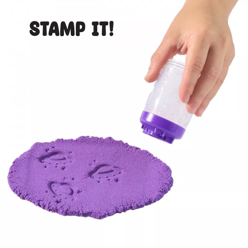 Kinetic Sand Wonder Factory niemals trocknender Sandbeutel, Lila Türkis