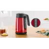 Elektrischer Wasserkocher Bosch TWK7L464 – 1,7 L Fassungsvermögen, 2400 W, rot, Kunststoffgehäuse