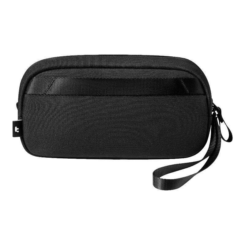 Accessoire-Tasche Tomtoc Light-T12 von Tomtoc (schwarz) — kompakter Organizer für Kabel und Kleintechnik