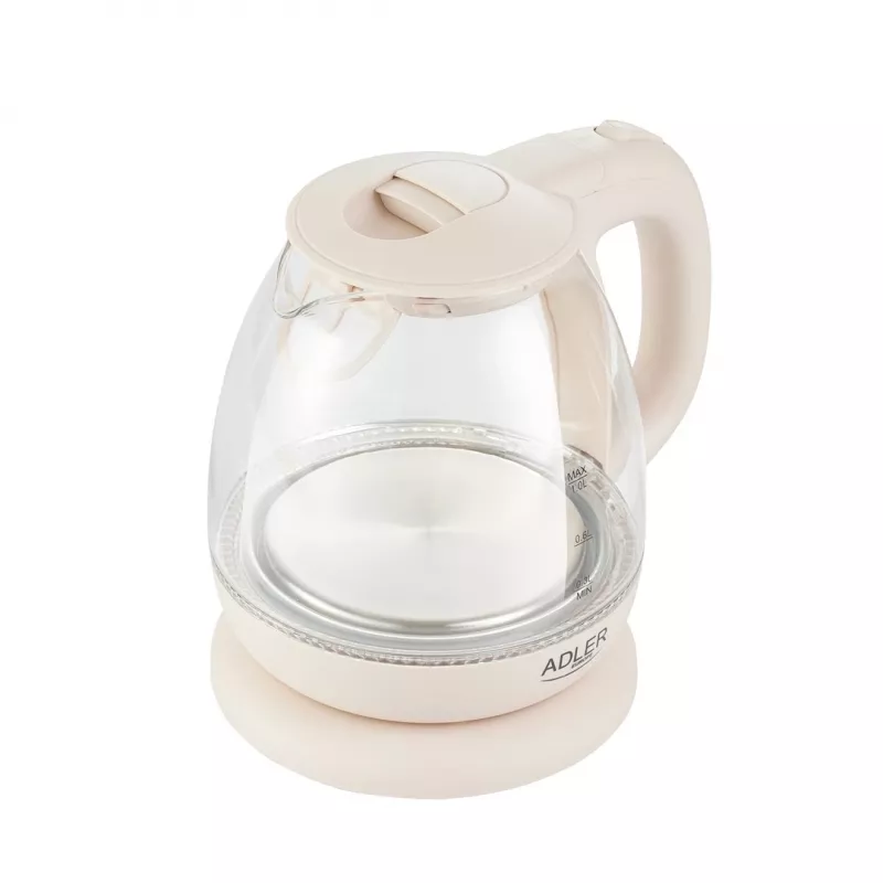 Elektrischer Wasserkocher Adler AD 1283C 1 L 900 W Creme
