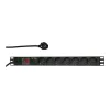 Überspannungsschutz LogiLink PDU7C01 Schwarz 7 AC-Ausgänge 230 V 2 m