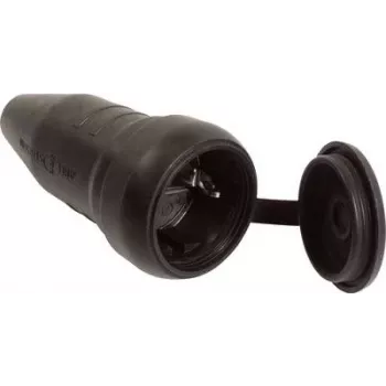 as - Schwabe 60419 Geerdeter Kupplungsstecker 230 V Schwarz IP44 (60419)