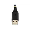 StarTech.com 2ft (60cm) 2-Port USB zu Seriell Adapterkabel, austauschbare DB9 Schrauben/Muttern, COM-Erhaltung, USB-A auf DB9 RS232, FTDI, Level-4 ESD-Schutz, Windows/macOS/ChromeOS/Linux – Robuste TPE-Konstruktion