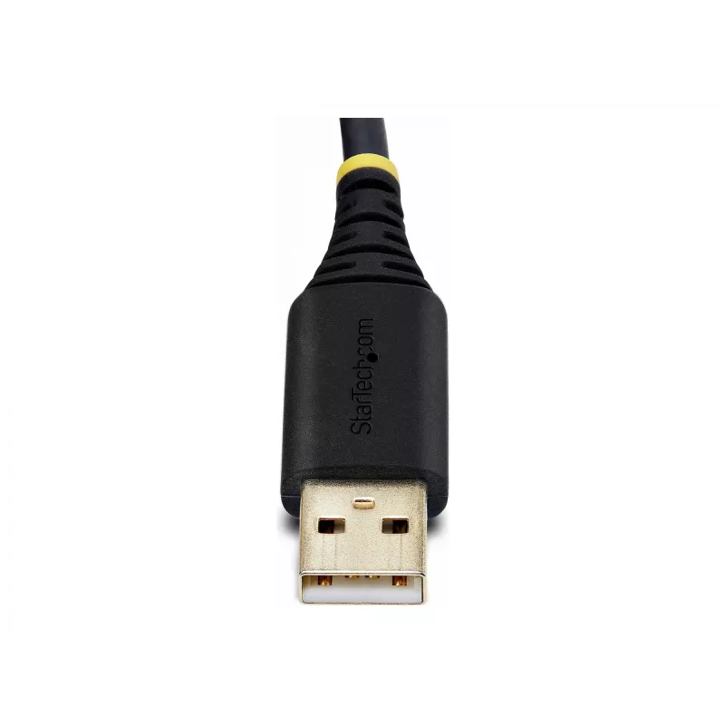 StarTech.com 2ft (60cm) 2-Port USB zu Seriell Adapterkabel, austauschbare DB9 Schrauben/Muttern, COM-Erhaltung, USB-A auf DB9 RS232, FTDI, Level-4 ESD-Schutz, Windows/macOS/ChromeOS/Linux – Robuste TPE-Konstruktion
