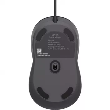 Logitech Signature Wired M520 for Business Optical Wired Maus USB-C Plug-and-Play Windows/Mac/Chrome/PC/laptops - Graphite