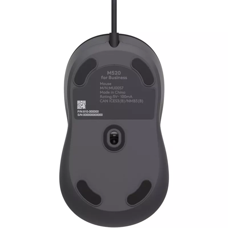 Logitech Signature Wired M520 for Business Optical Wired Maus USB-C Plug-and-Play Windows/Mac/Chrome/PC/laptops - Graphite