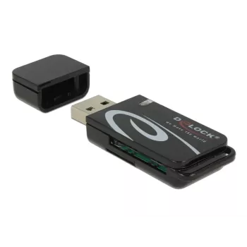 Kartenleser DeLOCK Mini USB 2.0 mit SD- und Micro-SD-Steckplatz