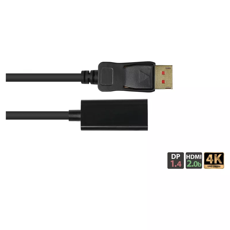 Good Connections Adapter DisplayPort 1.4 Stecker auf HDMI 2.0b Buchse 4K @60Hz ca. 20cm