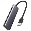 Ugreen Hub 4-in-1 USB-C-Adapter auf 4× USB 3.0 + USB-C Grau