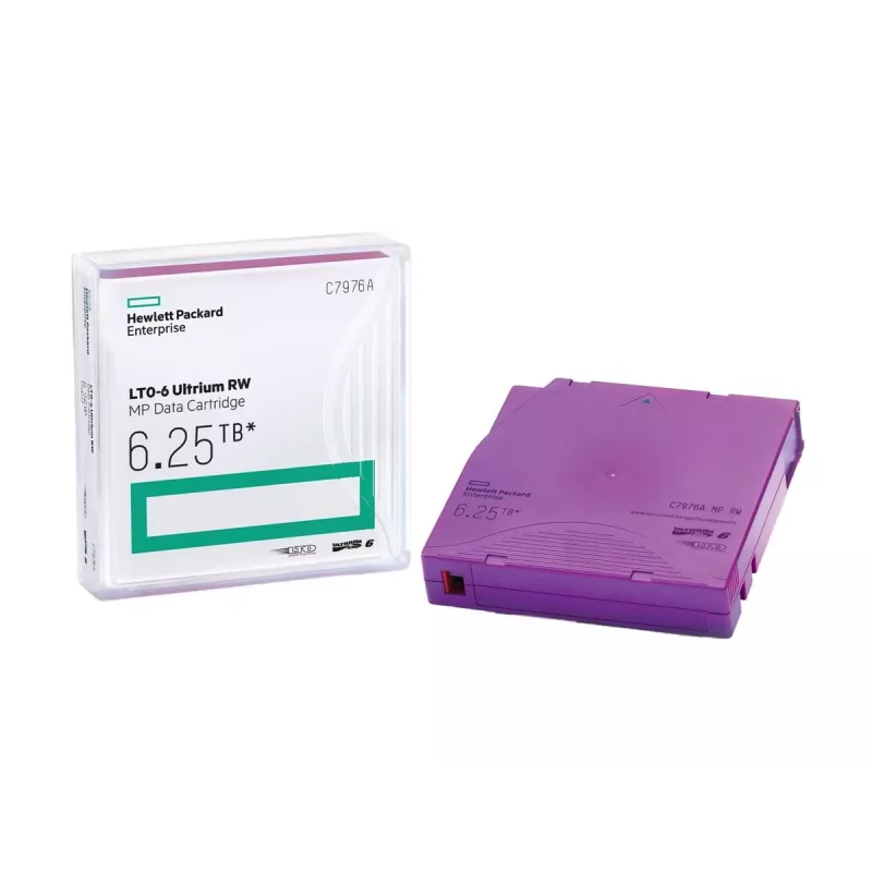 HPE LTO Ultrium 6 RW Datenbandkassette C7976AN — 6,25 TB, Lila, 20er-Pack