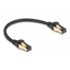 Netzwerkkabel DeLOCK RJ45 Cat.6A Stecker zu Stecker S/FTP 0,3 m Schwarz