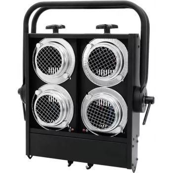 Halogen-Blinder EUROLITE Audience Blinder 4×PAR-36 schwarz — 4-Lampen-Bühnenblinder