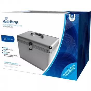 Box-Gehäuse MediaRange BOX75 für 200 Discs Silber
