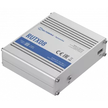 Teltonika RUTX08 Kabelgebundener Router Gigabit Ethernet Edelstahl