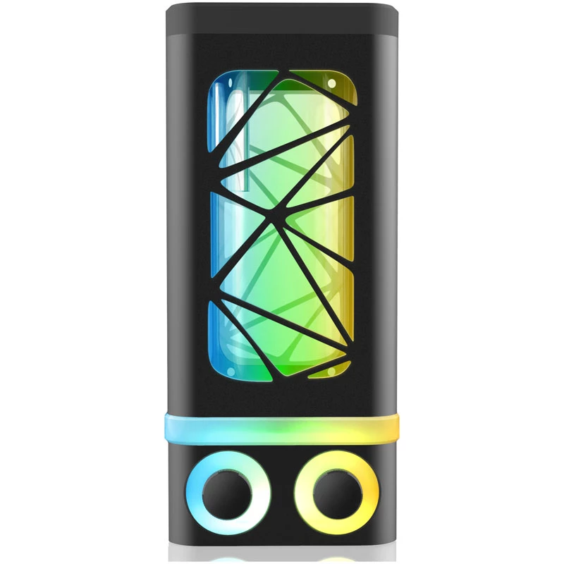 RAIJINTEK ANTILA PURE R100B Ausgleichsbehälter 172,5 mm ARGB Schwarz für individuelle Wasserkühlung