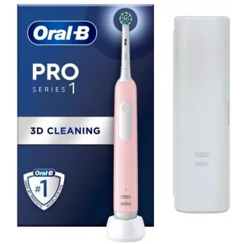 Elektrische Zahnbürste Oral-B Pro Series 1 pink – wiederaufladbar, 3D-Reinigungstechnologie