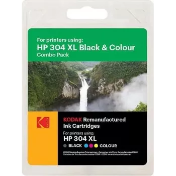 Tintenpatrone Kodak 185H030417 für HP DJ2620 — Farbset HP304XL (15 ml & 18 ml)