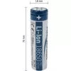 ANSMANN - Akku 18650 - Li-Ion - 2600 mAh - 9,36 Wh - Silber (1307-0000)