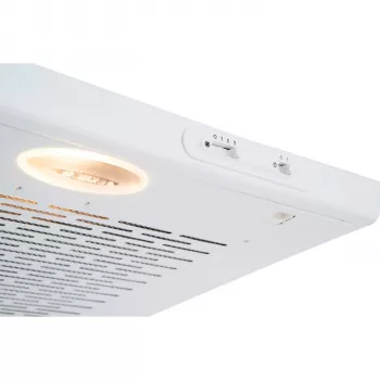 Unterbau-Dunstabzugshaube Respekta DH620WL C weiß, Aktivkohlefilter, Geräuschpegel 60 dB