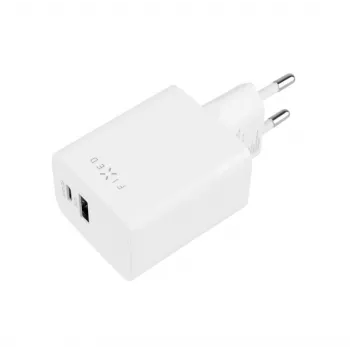 Reiseladegerät FIXED Fixed Mini USB-C/USB 45W — kompaktes Dual-Port-Ladegerät mit USB-C und USB-A