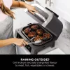 Ninja DG551EU Heißluftfritteuse Einzelgerät 3,8 L Stand-alone 1760 W Heißluftfritteuse Schwarz, Silber