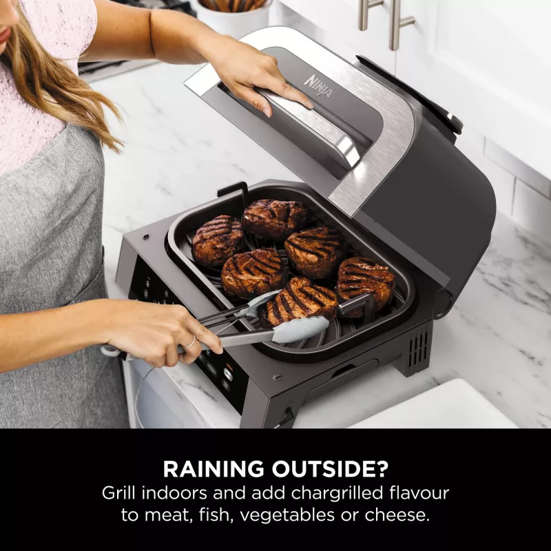 Ninja DG551EU Heißluftfritteuse Einzelgerät 3,8 L Stand-alone 1760 W Heißluftfritteuse Schwarz, Silber