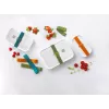Vakuumierbox ZWILLING 36807-007-0, rechteckiger Kunststoff-Lebensmittelbehälter, 1,1 l & 2,3 l, luftdicht verschließbarer Deckel, abnehmbar, durchscheinend weiß